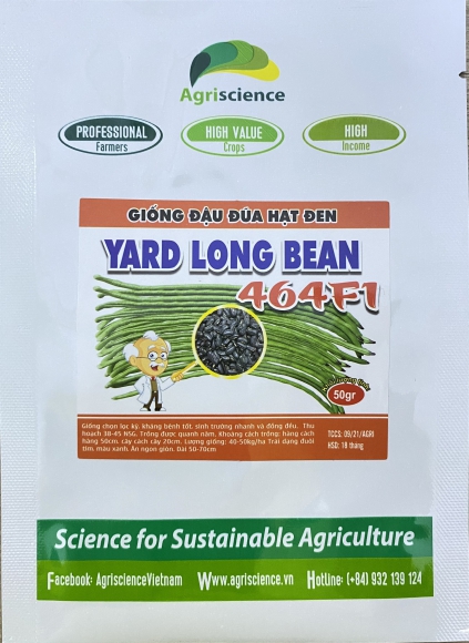 Đậu Đũa hạt đen Yard Long Bean 464F1 (đuôi tím)