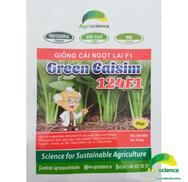 Cải Ngọt lai F1 Green Caisim 124F1