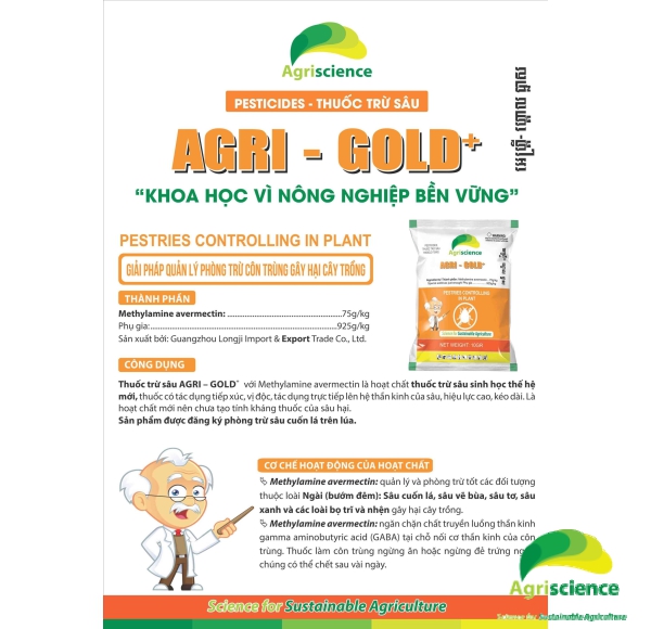 THUỐC TRỪ SÂU SINH HỌC - AGRI GOLD+ 75WG