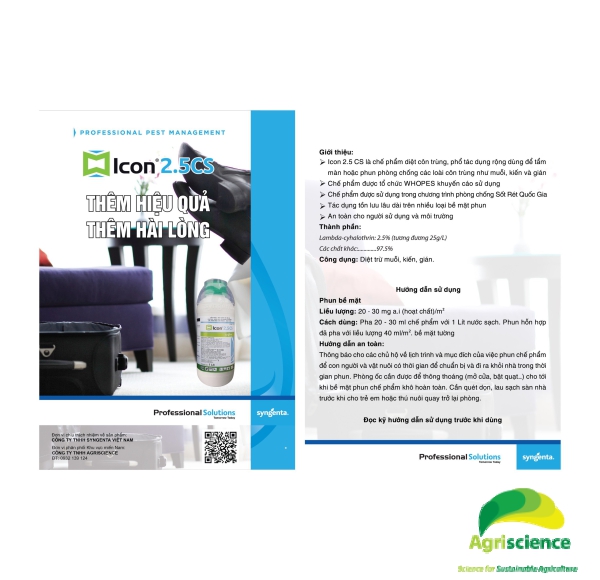 Chế phẩm diệt côn trùng ICON 2.5 CS