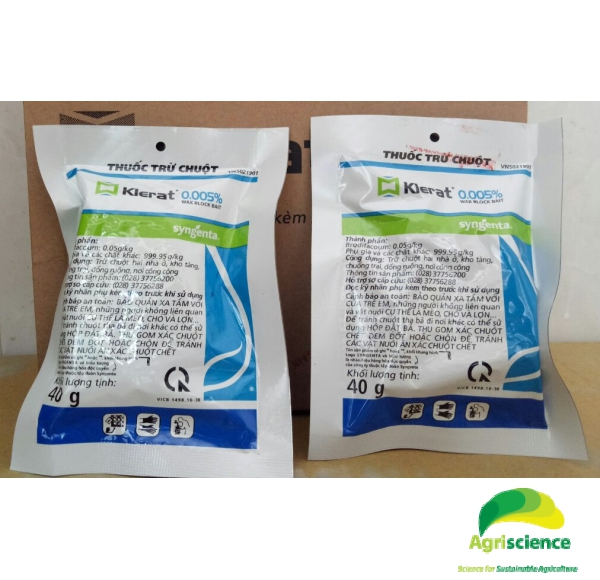 Thuốc Diệt Chuột - Klerat 0.005% Wax Block Bait