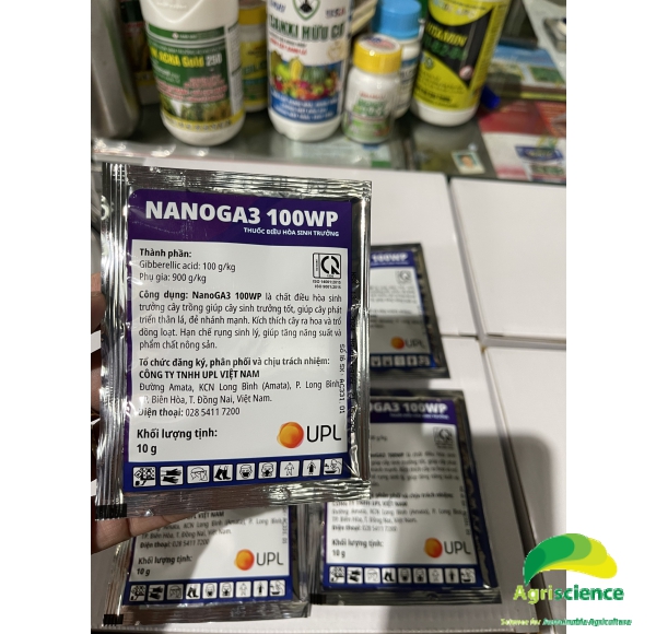 THUỐC ĐIỀU HÒA SINH TRƯỞNG NANO GA3 100WP